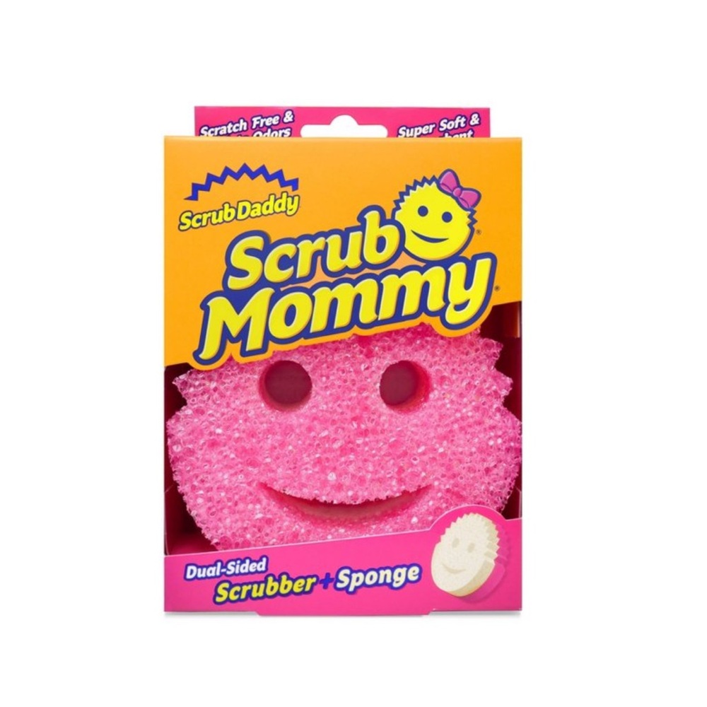 Scrub Mommy Pink Dual-Sided Scrubber and Sponge